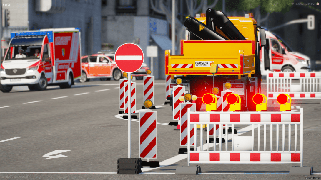 Verkehrsabsicherung der Stadtwerke Kamernstedt